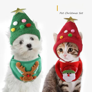 Pet Christmas ( Hat + Scarf )